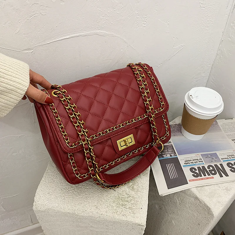 

Fashion Designer Versatile Women Shoulder Bag Europe And American Leather Chain Ladies Handbags Crossbody Bags
