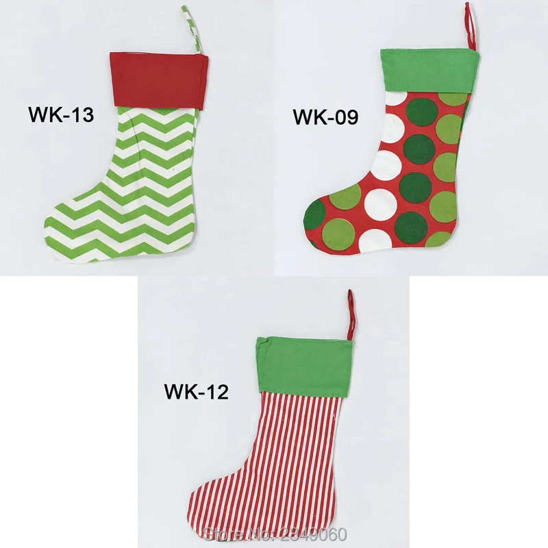 Рождественский чулок ручной работы мешок 50 шт. носки Санта Клауса карамельный