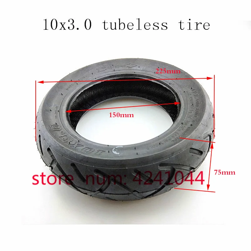 Бескамерная вакуумная шина для электроскутера 10x3 0 10*3 10-дюймового мотора скутера