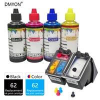 dmyon 62 xl cartridges for printer ink compatible for hp envy 5640 5642 5643 5644 5645 5646 5660 5661 5663 5664 5665 7644 7645