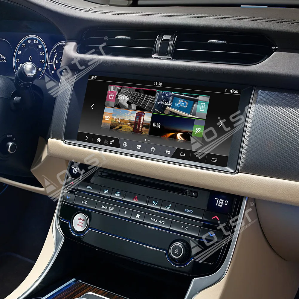 Автомобильный мультимедийный плеер стерео-магнитола с 4 Гб + 64 ГБ для Jaguar XF XFL 2016 2017