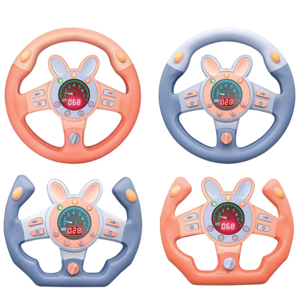 

Electronic Simulation Steering Wheel With Light And Sound Early Education Sports Car Steering Wheel Toy Boy Gift
