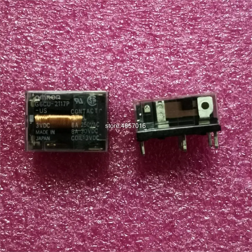 

5/10pcs lot G6CU G6CU-2117P G6CU-2117P-US Relay 3VDC 8A 250VAC New and original