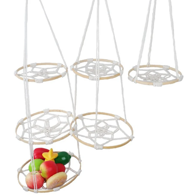 Hanging Fruit Basket Home Stuff Holder Storage Rack for Kitchen Folding Containers | Дом и сад