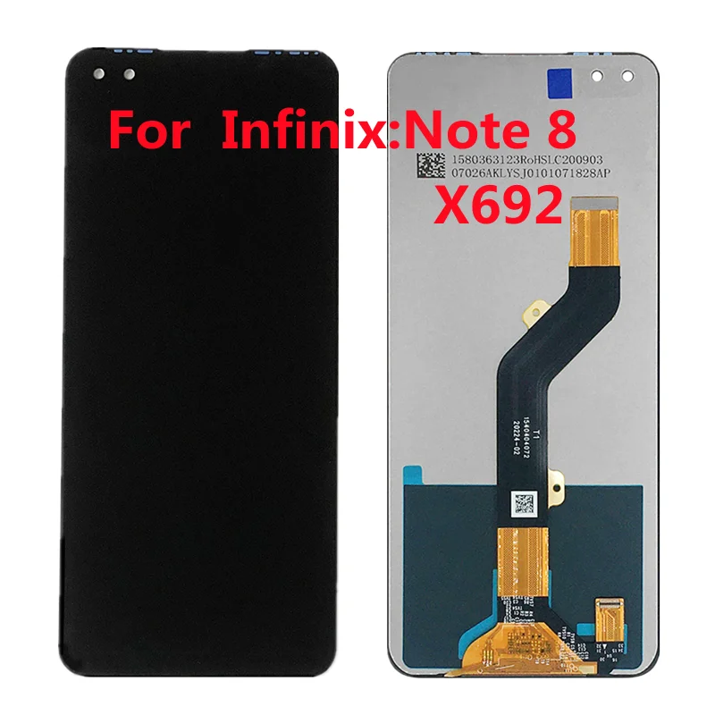 

ЖК-дисплей 6,95 дюйма для Infinix Note 8 X692, экран с сенсорной панелью, дигитайзер для Infinix Note 8, Note8, запасная часть для ремонта ЖК-дисплея