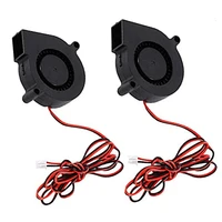 2pcs 5015 3d printer dc brushless blower 12v24v cooling fan for i3 cr 10 and other small appliances series repair replacement