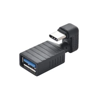 180 degree usb c otg adapter type c male to usb female u connecter used for mobile phone and pad connect to pen drive