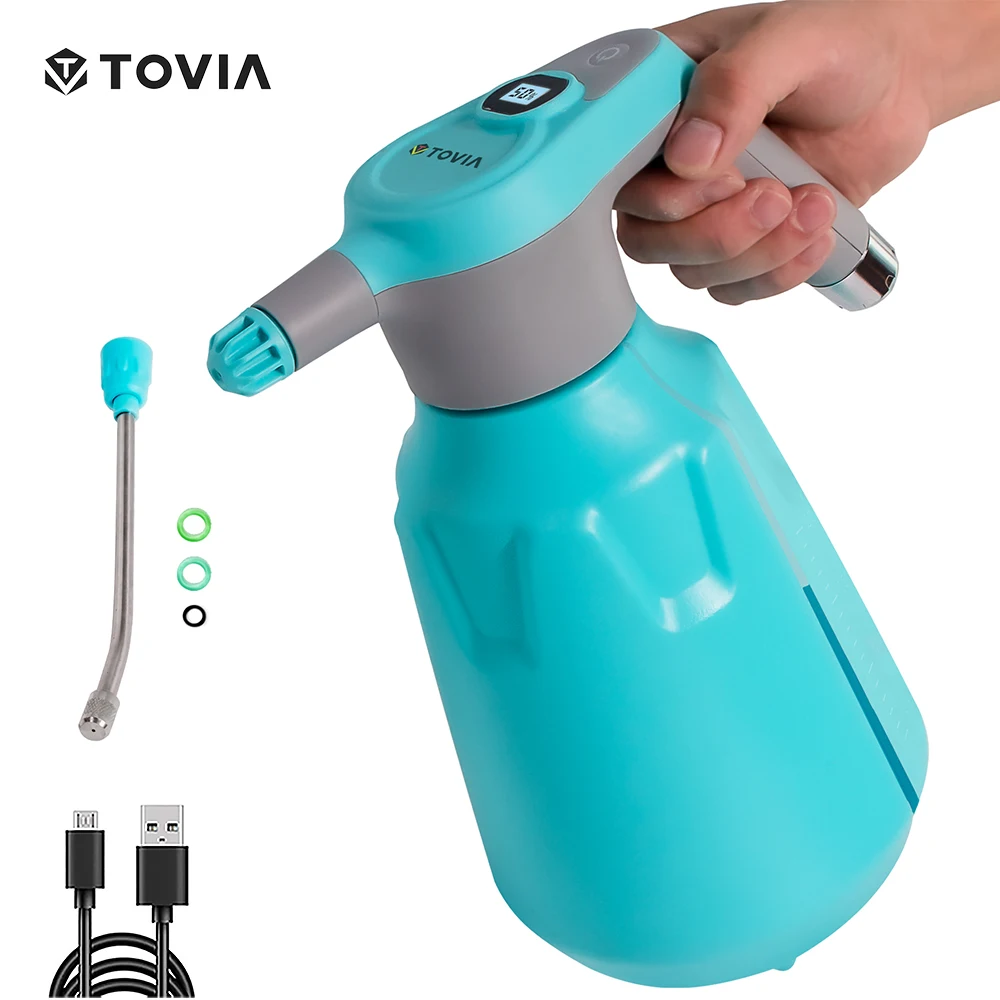 TOVIA 2L Электрический садовый опрыскиватель Автоматическая Лейка разбрызгиватель