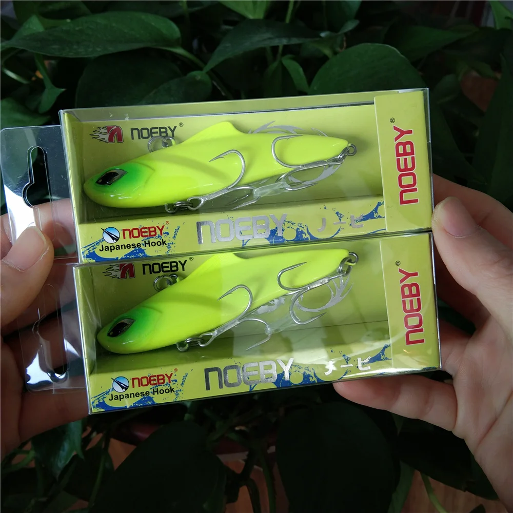 

NOEBY 2pcs 8.5cm 28g 7cm 20g VIB Fishing Lures Artificial Hard Fishing Baits NBL1903