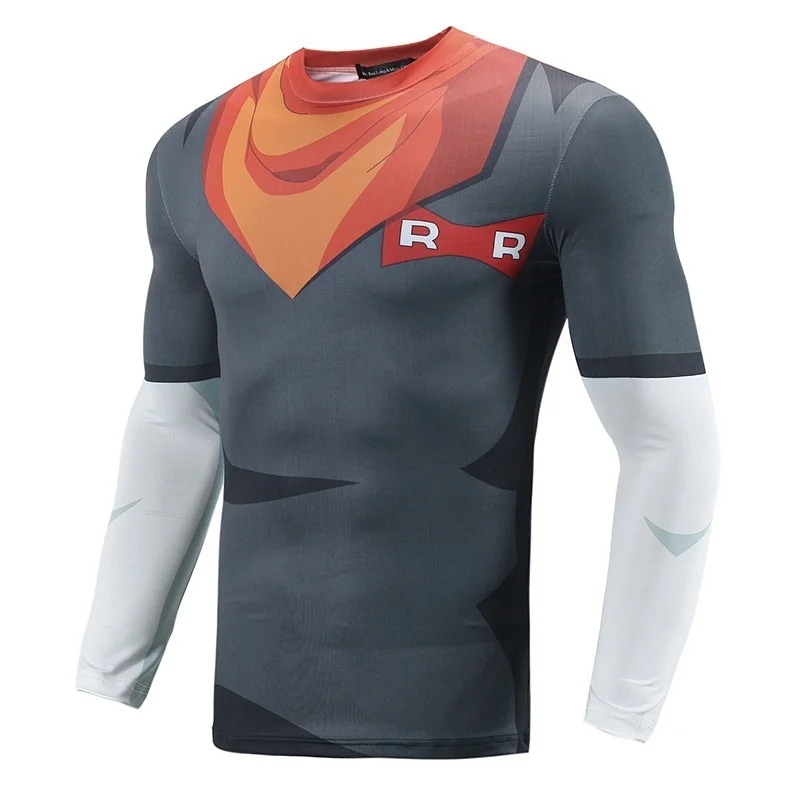 

Men O-Neck 3D Style Cartoon Ball Z Long Sleeves T Shirt Tee Shirt New Cartoon Hot t-shirt Anime Mens Full T Shirts