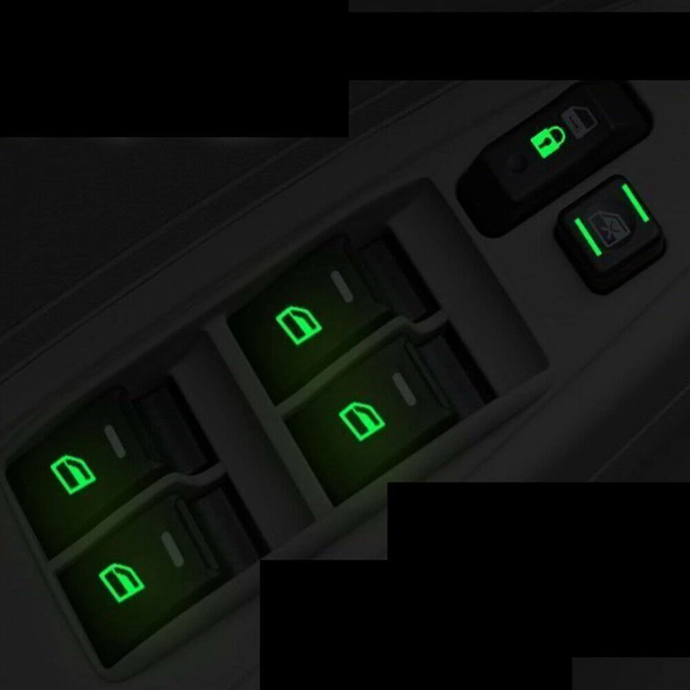 

Window Button Sticker Console Decal Switch Universal Adhesive Interior