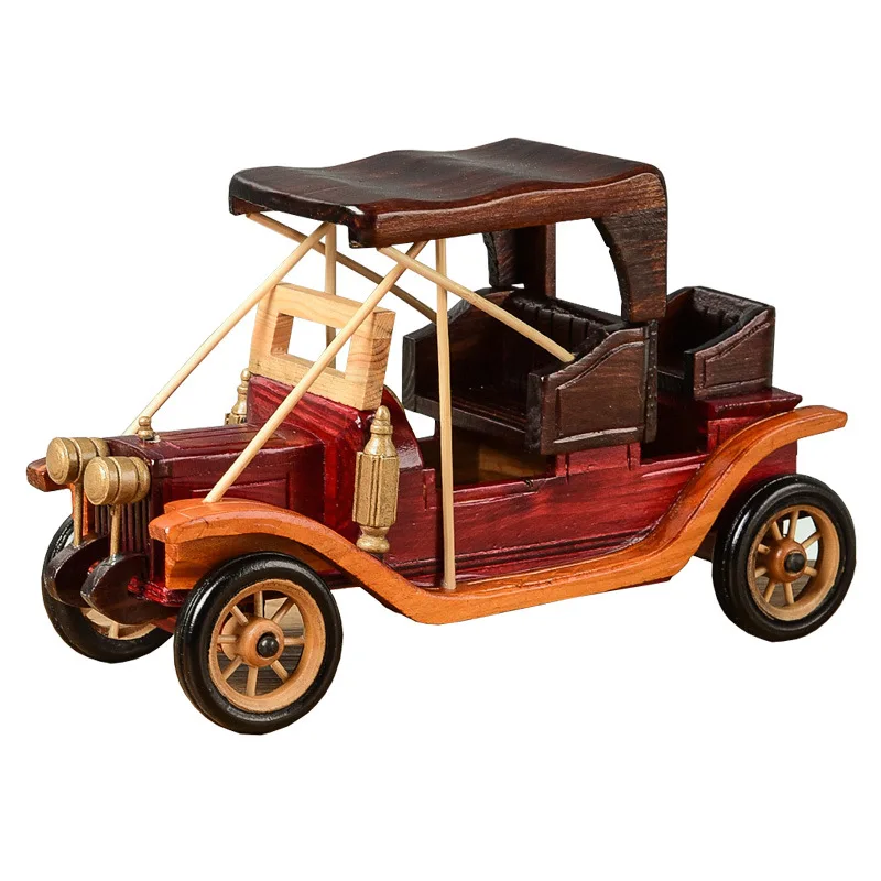

Retro Handmade Wooden Classic Car Decoration Creative Home Decoration Classic Car Model Decoration Wooden Crafts Holiday Gift