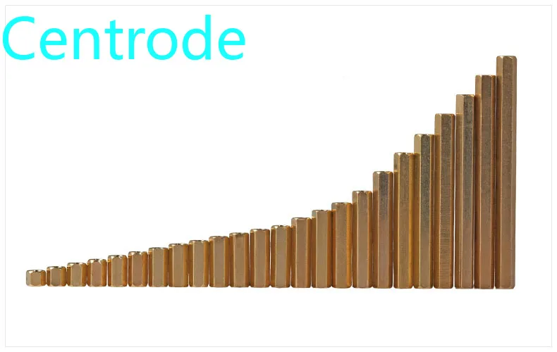 Двухсторонняя латунная шпилька M3M4 внутренняя резьба полый медный Шпилька