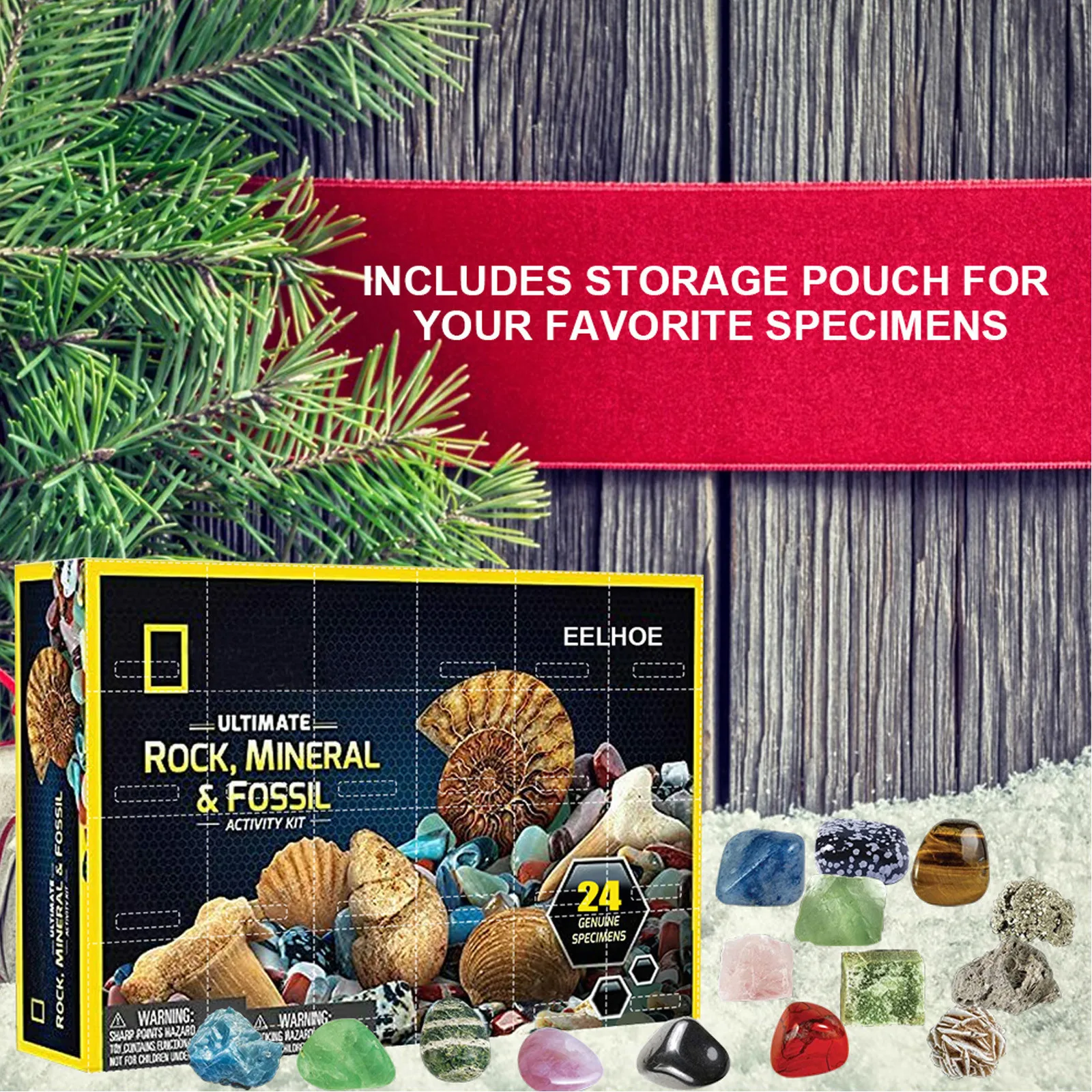 

24pc Rocks Stone Storage Gift Box High-quality Educational Toys Home Decor Ornament Suitable Gifts For Children ozdoby do pokoju