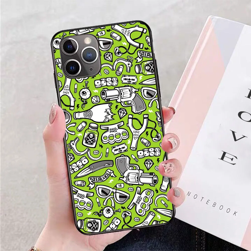 

SuperMegaViolence (SMV) soft TPU border phone case for iphone 11PRO 11PROMAX 11 X XS XR XSMAX 6 plus 7 7plus 8 8plus cover