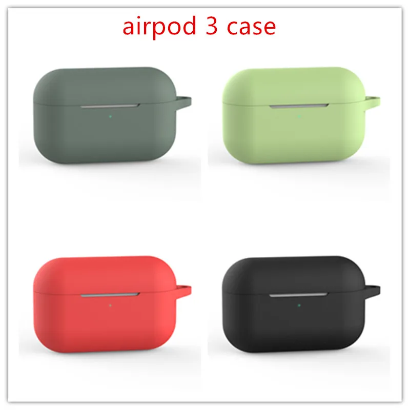 Чехол для Airpods Pro Мягкий Silixone беспроводной Bluetooth чехол наушников 3 Аксессуары