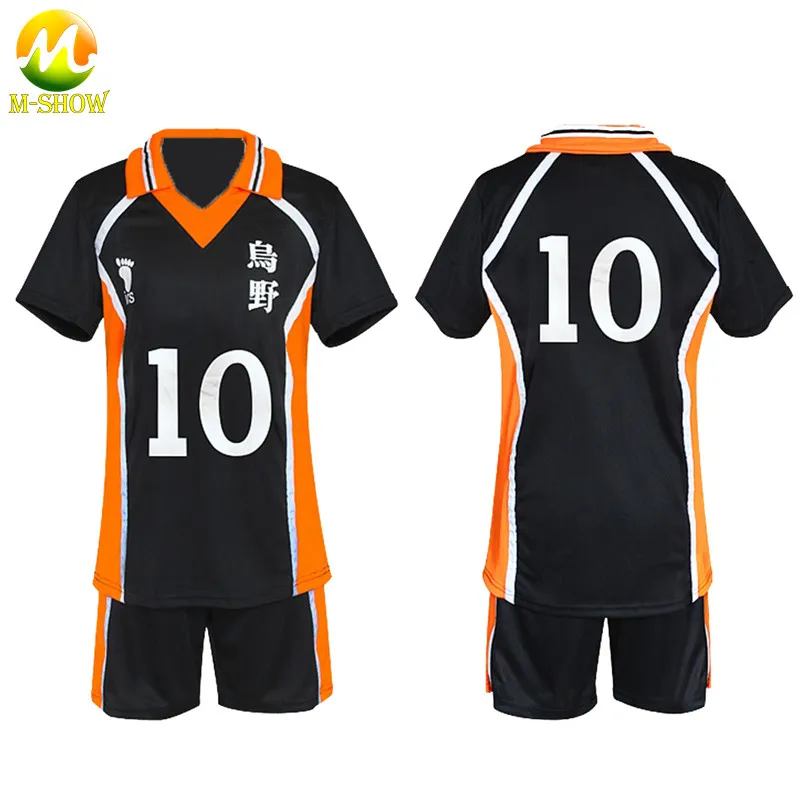 Haikyuu Косплей Костюм Karasuno старшая школа волейбол клуб Хината Shyouyou спортивная