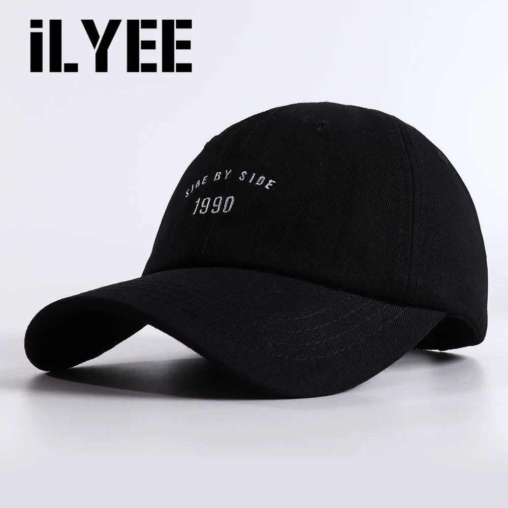 

Бейсболка унисекс, черная, белая, розовая, желтая, хлопковая, с вышитыми цифрами 2020, 1990