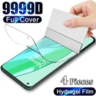 Гидрогелевая пленка Hidrogel для OnePlus 9 8 7 7T 9RT Pro, защитная стеклянная пленка для экрана One Plus 9 8 9Pro Nord 2 8Pro OnePlus9 9R, 4 шт.