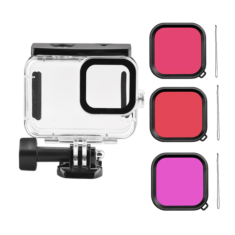 

45M Underwater Protector Cover for Gopro Hero 9 Diving Case Lens Filter Waterproof Housing Shell Action Camera Accessories