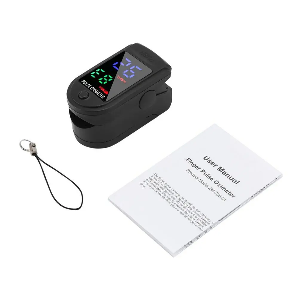 Пульсоксиметр измеритель пульса и уровня кислорода в крови с OLED-экраном забота о