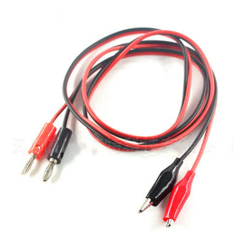 Зажим типа крокодил на штекер банан 1 м|Щипковые зажимы| |