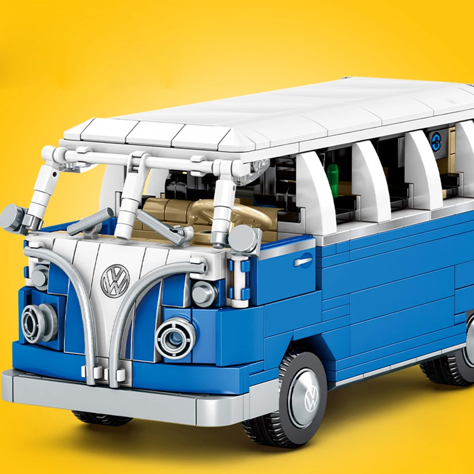 Volkswagen Technic T1 дом Кемпер 707 1354 шт. фургон подходит для детей Конструктор серии Creator