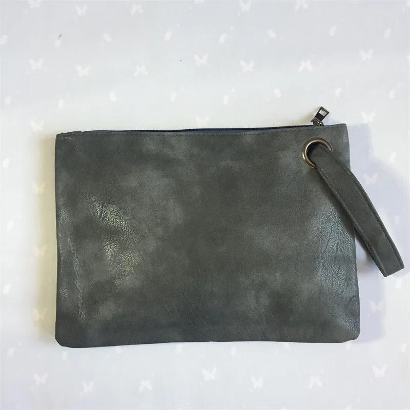 BlueGray Кожаные клатчи, сумки для женщин, сумка на плечо, дамская сумочка на руку, кошелек для монет, женская сумка-конверт, клатч, вечерняя сумочка - Цвет: BlueGray