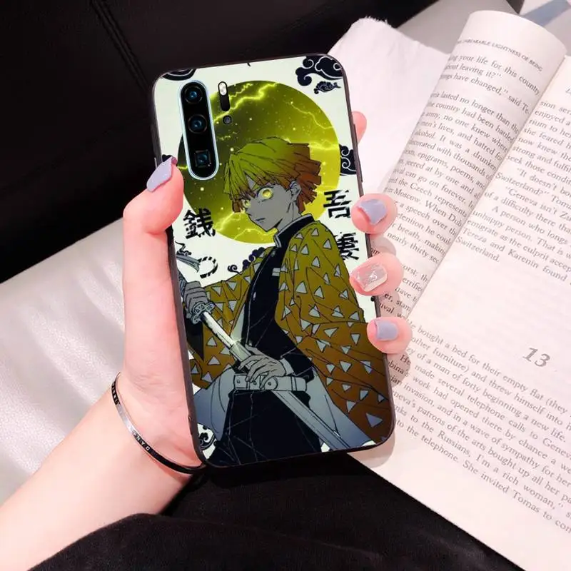 

Demon Slayer Phone Case Black For Huawei P10/20/30/40/20Pro/30Pro/30Lite/40Pro NOVA3/3E/3i/7SE Cases