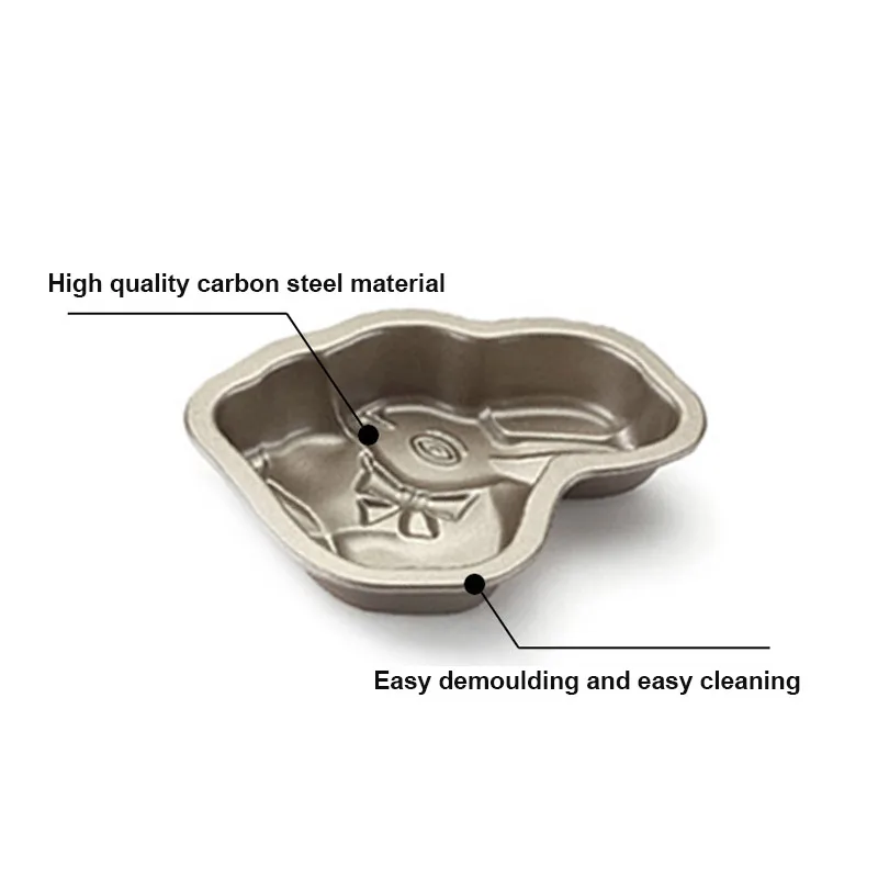 

6pcs Non-Stick Cake Pan Mini Bundt Pans Carbon Steel Fluted Tube Cake Pans for Cake Baking Tray Maker Pan Baking Pan Set
