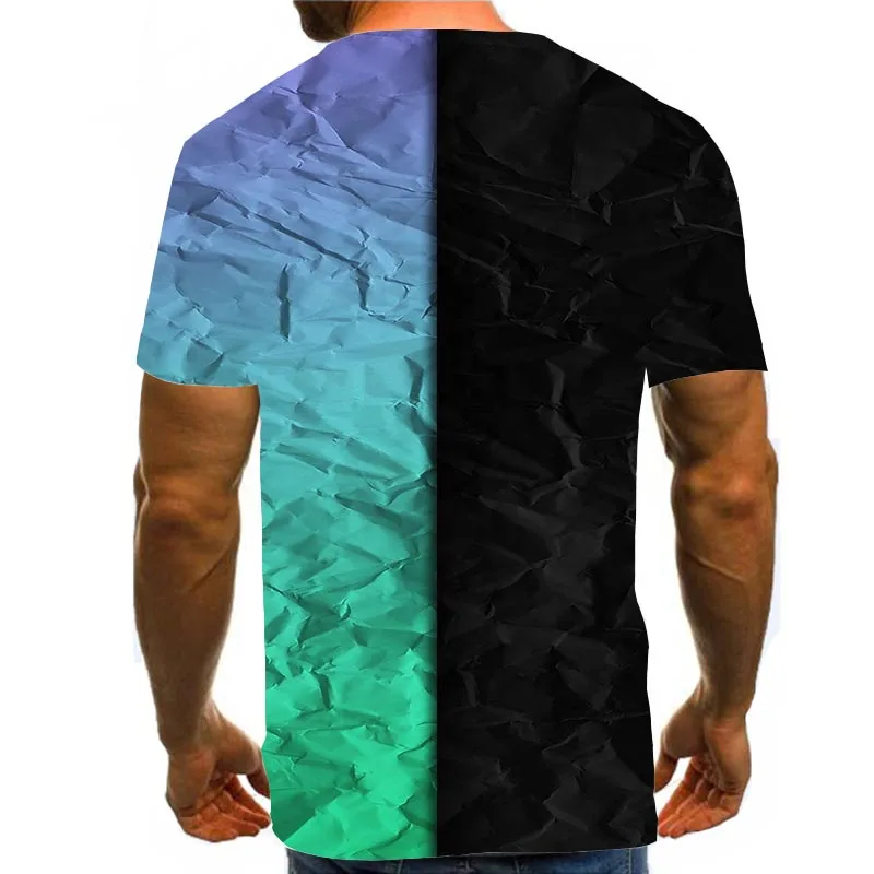 

Men's Graphic T Shirts 3D Print Shirt Daily Tees Abstract Pattern Tops Contrast