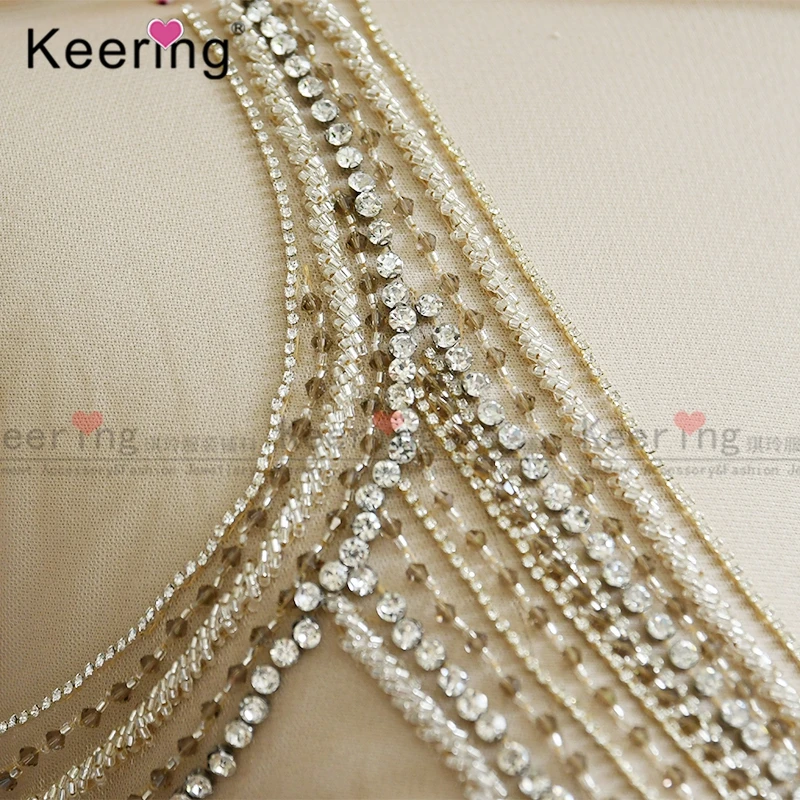 Искусственная кожа для свадебного платья ручной работы|beaded bridal appliques|bridal appliquebridal