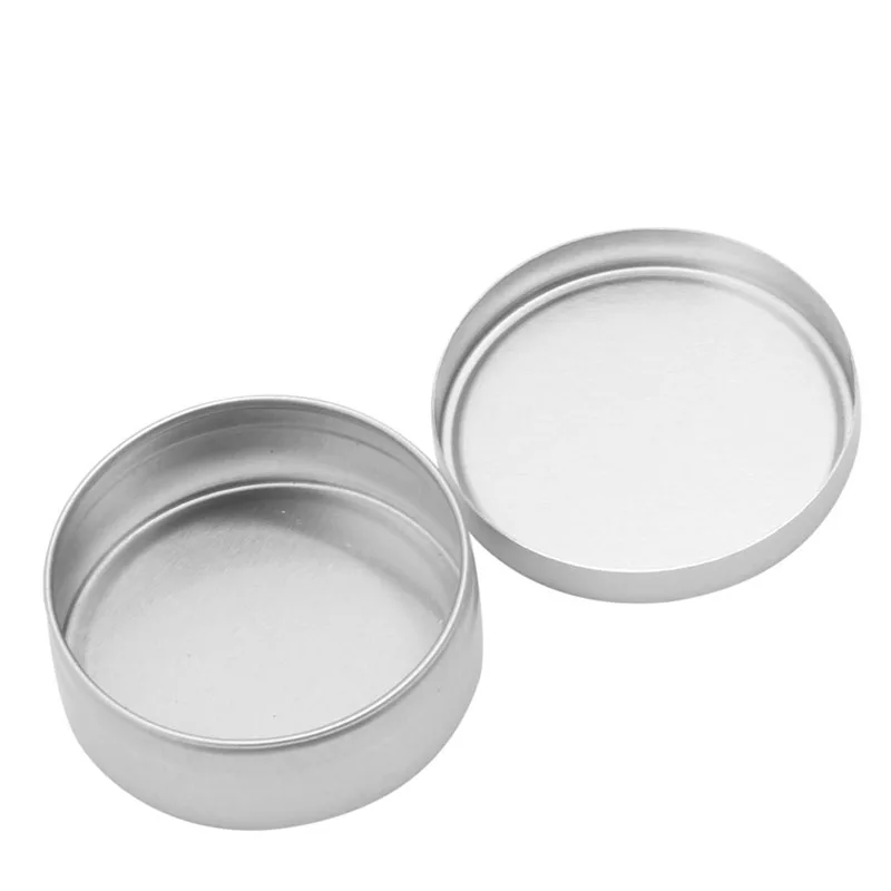 

1PC 30ml Aluminium Empty Cosmetic Pot Jar Tin Container Silver Screw Lid Box