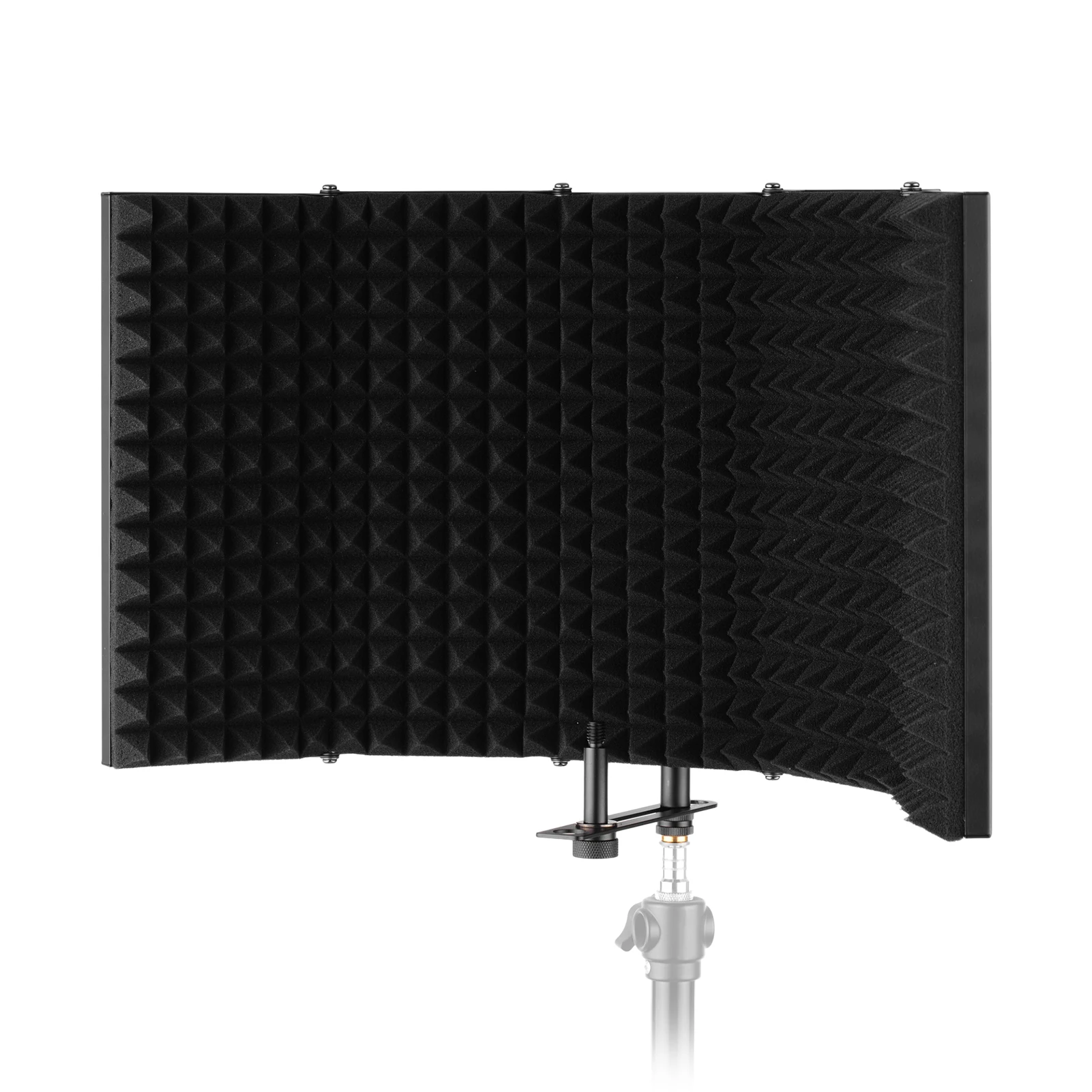 

ammoon K50 Microphone Isolation Shield Foldable with Supporting Rod 5/8 Inch Screw Adapter Storage Bag