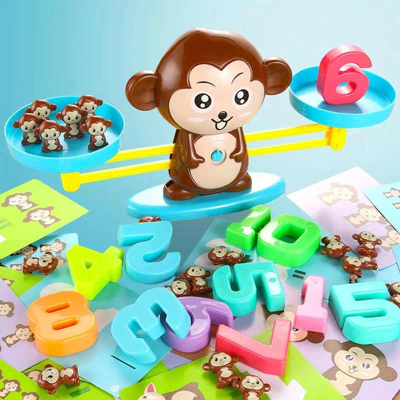 Обезьяна или лягушка балансирующие счетные игрушки Забавный обучающий материал