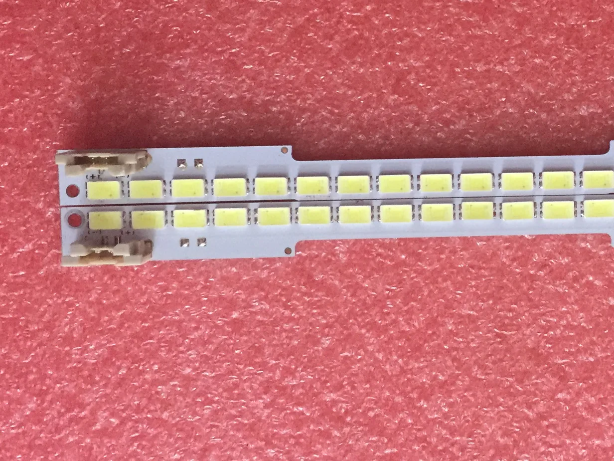 

New 2pcs/set of 100LED 680mm LED strip 2011SVS55 right left UA55D6600WJ LTJ550HW01 LTJ550HW03-H BN64-01664A