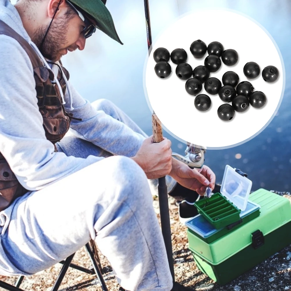

Balight Carp Fishing Beads 50pcs/lot Round Soft Rubber Black Green Brown Carp Fishing Rig Beads 6mm/8mm