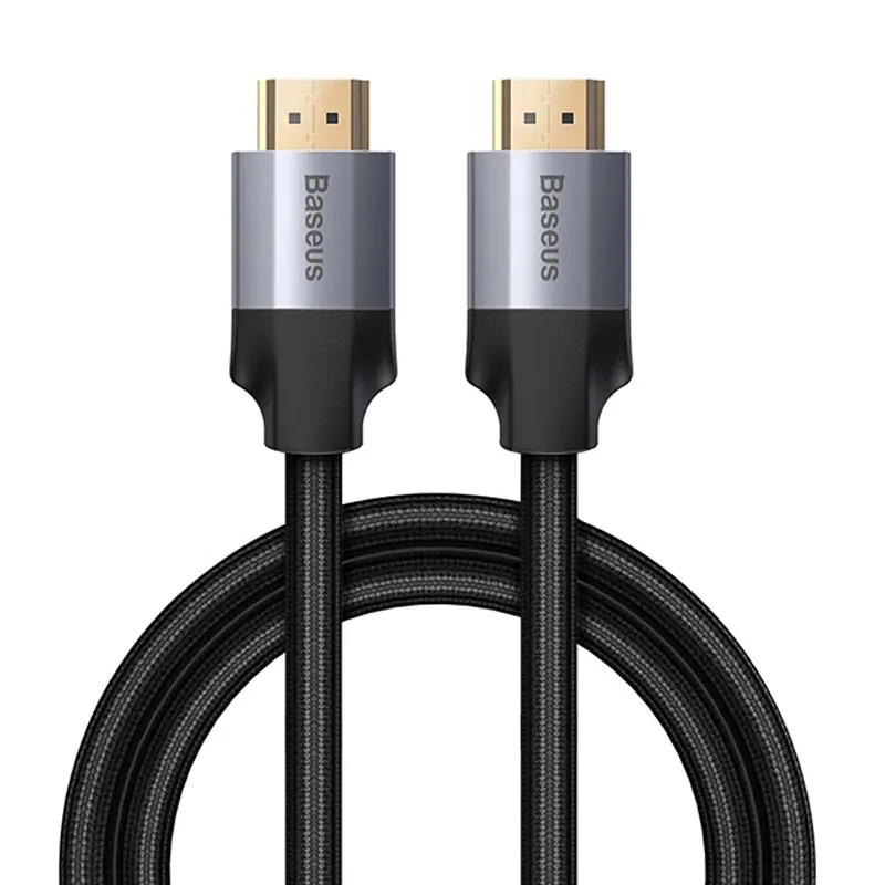 Baseus HDMI кабель 4K 60HZ HDMI к HDMI 2,0 удлинитель разветвитель Кабель для переключатель телевизора проектор ноутбук офис видео кабель HDMI - Цвет: Черный