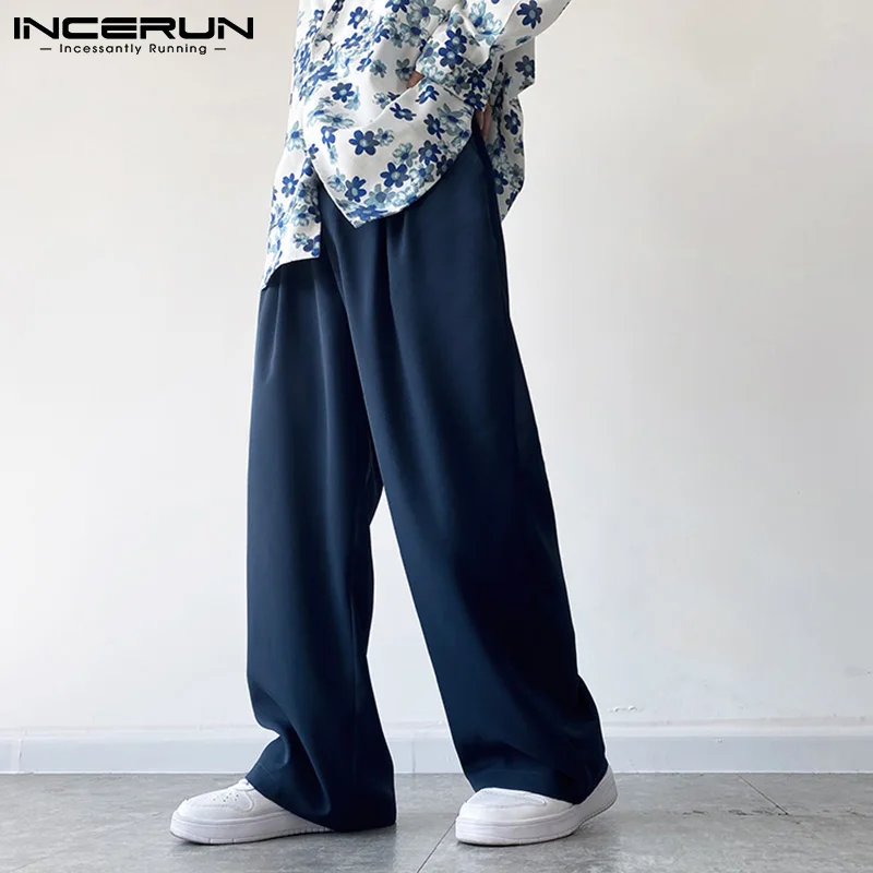 

Стильные Новые мужские однотонные подходящие ко всему высококачественные брюки Горячая Распродажа хорошо облегающие брюки прямые широкие...