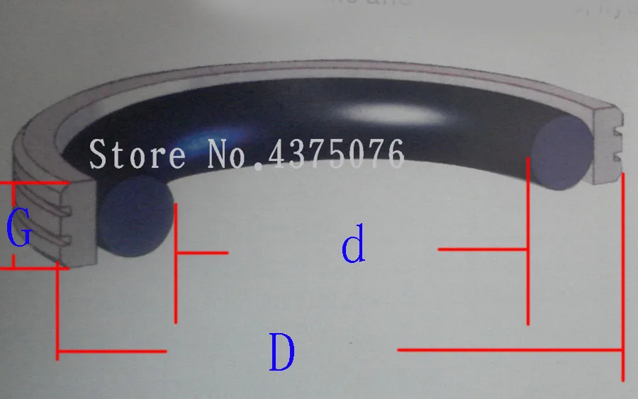 OD = 40/42/45/48/50/52/55/60 мм GNS BNS OED уплотнение стержня PTFE с NBR уплотнительное кольцо