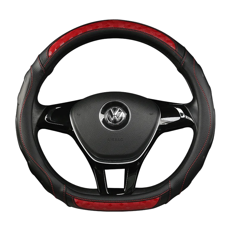 Автомобильный кожаный чехол на руль из углеродного волокна для Skoda Octavia a5 a 5 Superb 2012