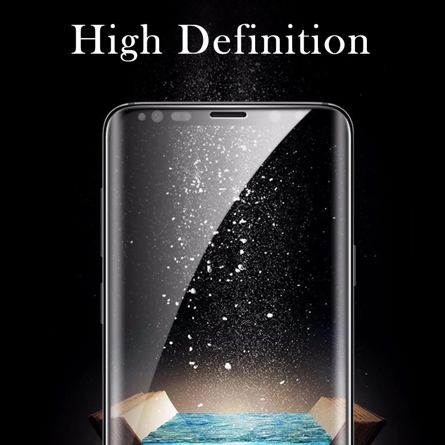 Защитное стекло закаленное на весь экран для Samsung Galaxy S8 S9 Plus S8Plus S9Plus|Защитные