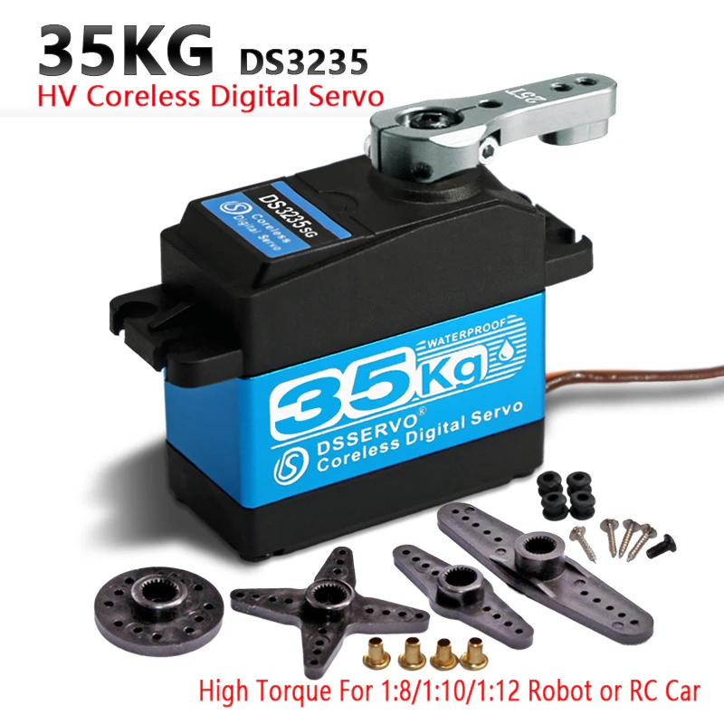 35kg high torque Coreless motor servo DS3135 Metal gear and DS3235 StainlessSG waterproof digital for Robotic DIY RC car | Игрушки и