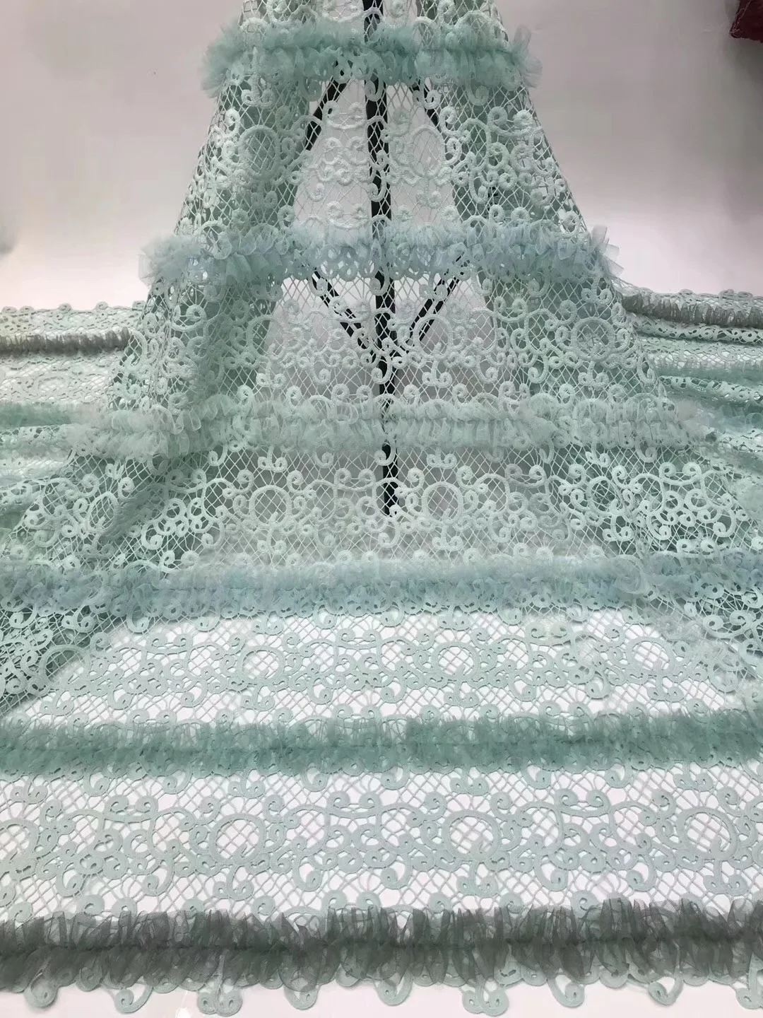 

Latest Design African Dry Lace Fabrics High Quality Cotton Lace Fabric Pure White Stones Swiss Voile Lace In Switzerland
