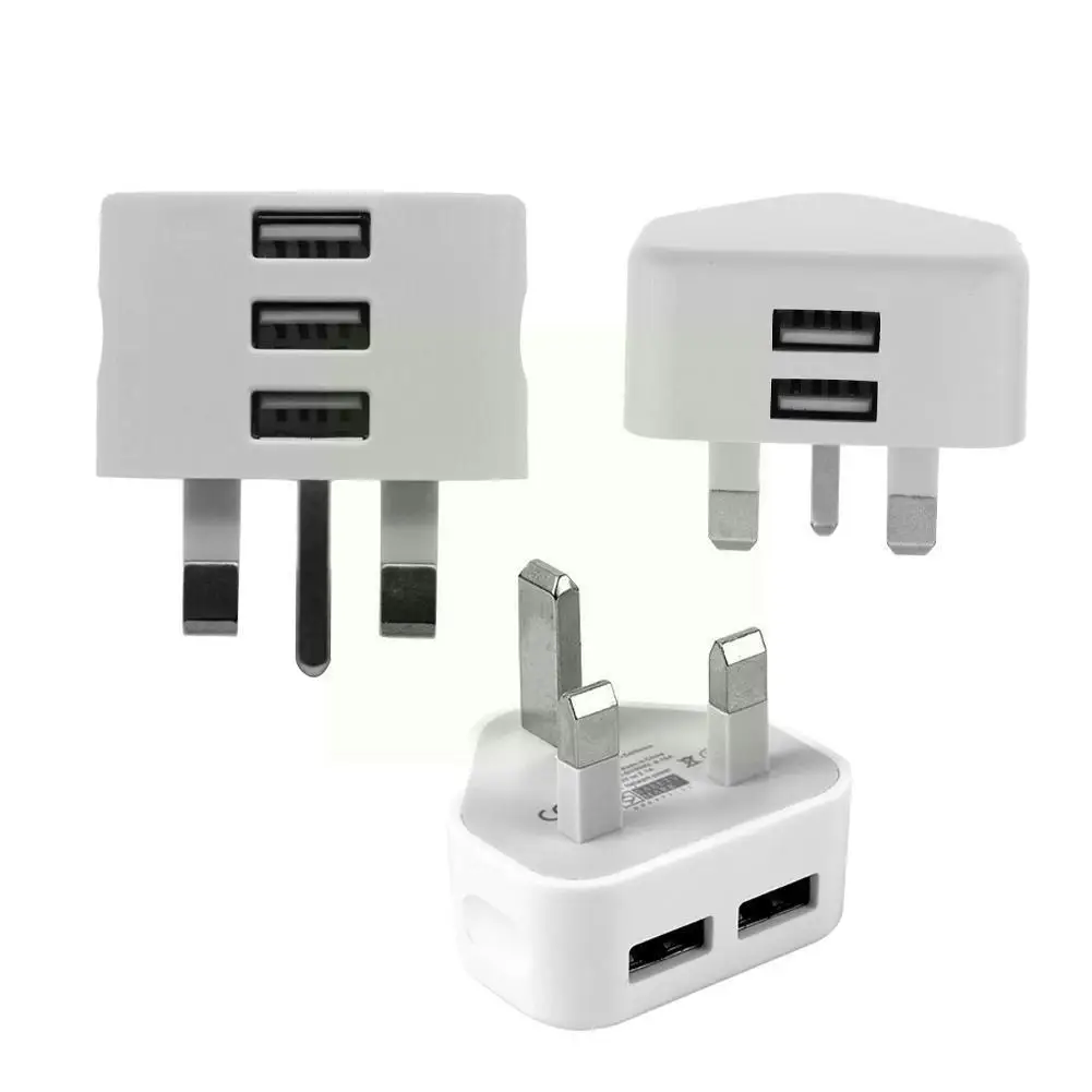 

Universal 1/2/3-Port USB UK Plug 3 Pin Wall Charger USB For Phone Charging S9 Samsung Adapter Travel Ports 1/2/3 with X Cha D6M6