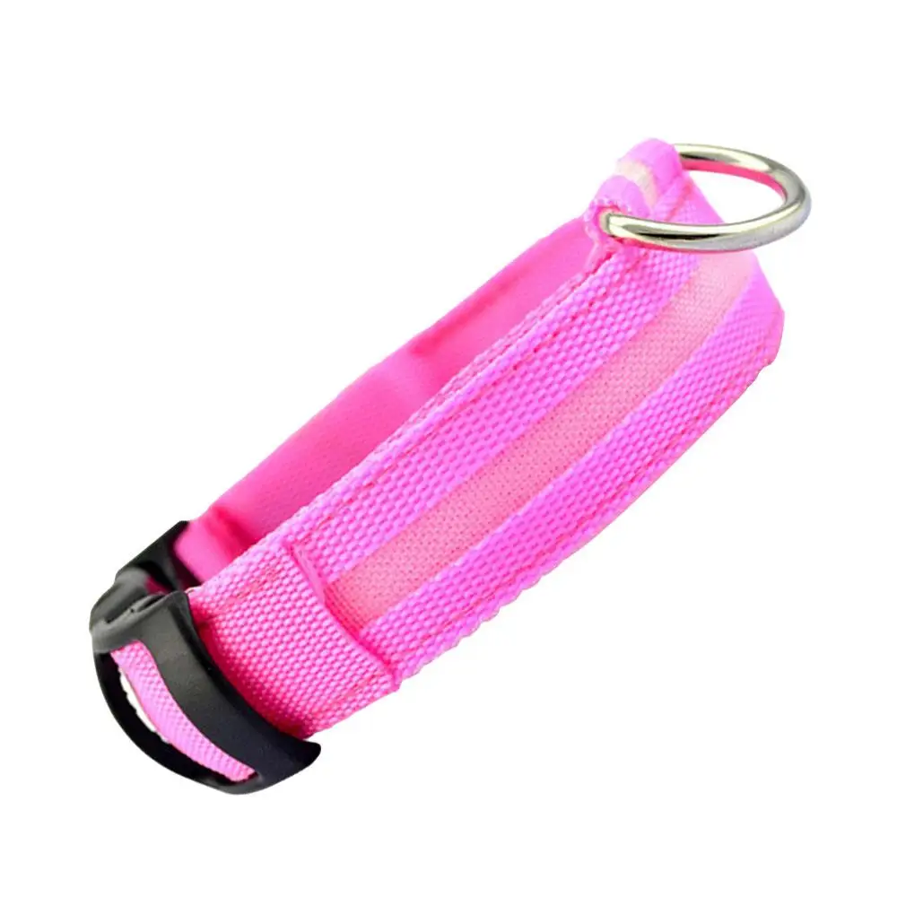 Светодиодный ошейник светодиодный нейлоновый аксессуары для собак светящийся