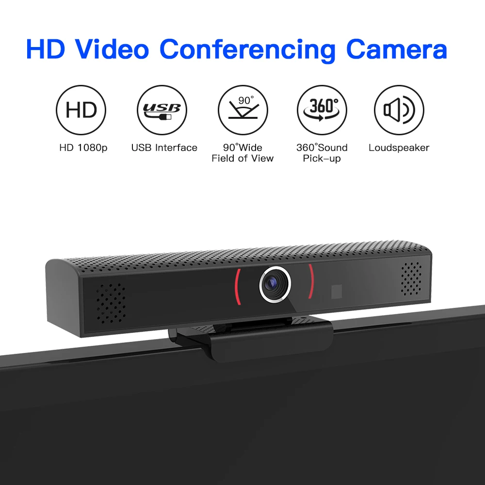 Веб камера Full HD 1080P Pro с автофокусом Широкоформатная веб для видеочатов мини