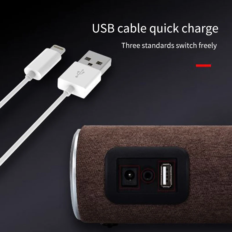 3 в 1 Bluetooth динамик Беспроводное зарядное устройство для Xiaomi быстрое зарядное устройство для Iphone 11 для телефона сабвуфер Функция касания экрана Банк питания