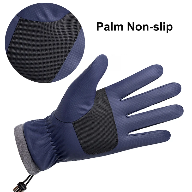 

Winter -20 Degrees Cold-proof Ski Gloves Men Windproof Waterproof Keep Warm Gloves Touchscreen Anti Slip Soft Fluff Gloves
