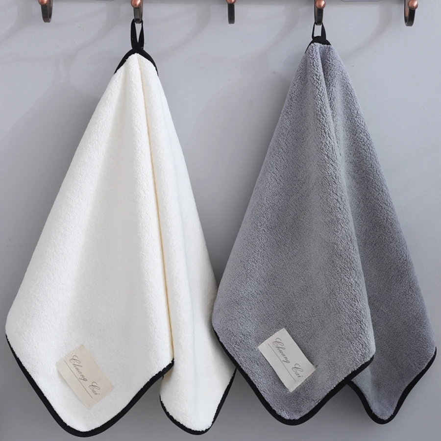 

White Travel Adults Cotton Bath Hand Towel Bathroom Cleaning Face Towel Kitchen Towels Wipes Toallas Bathroom Accessories Set